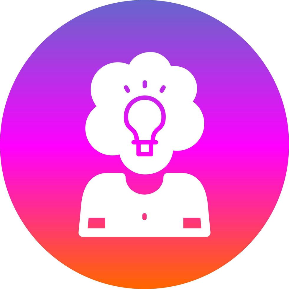 diseño de icono de vector de pensamiento creativo