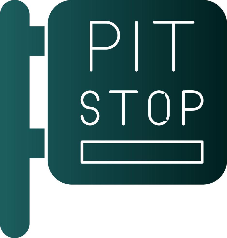 Pit Stop Vector Icon Design
