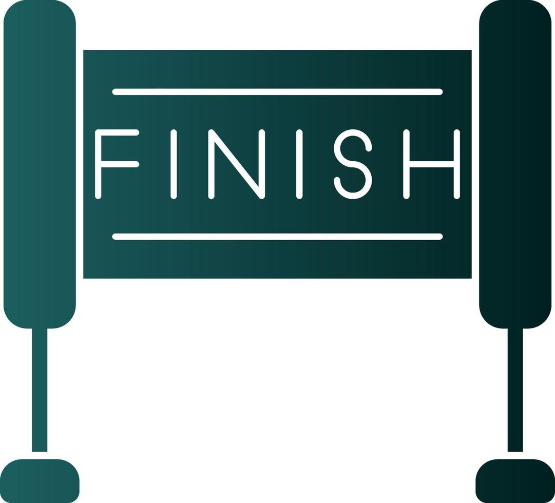 Finish Line Vector Icon Design