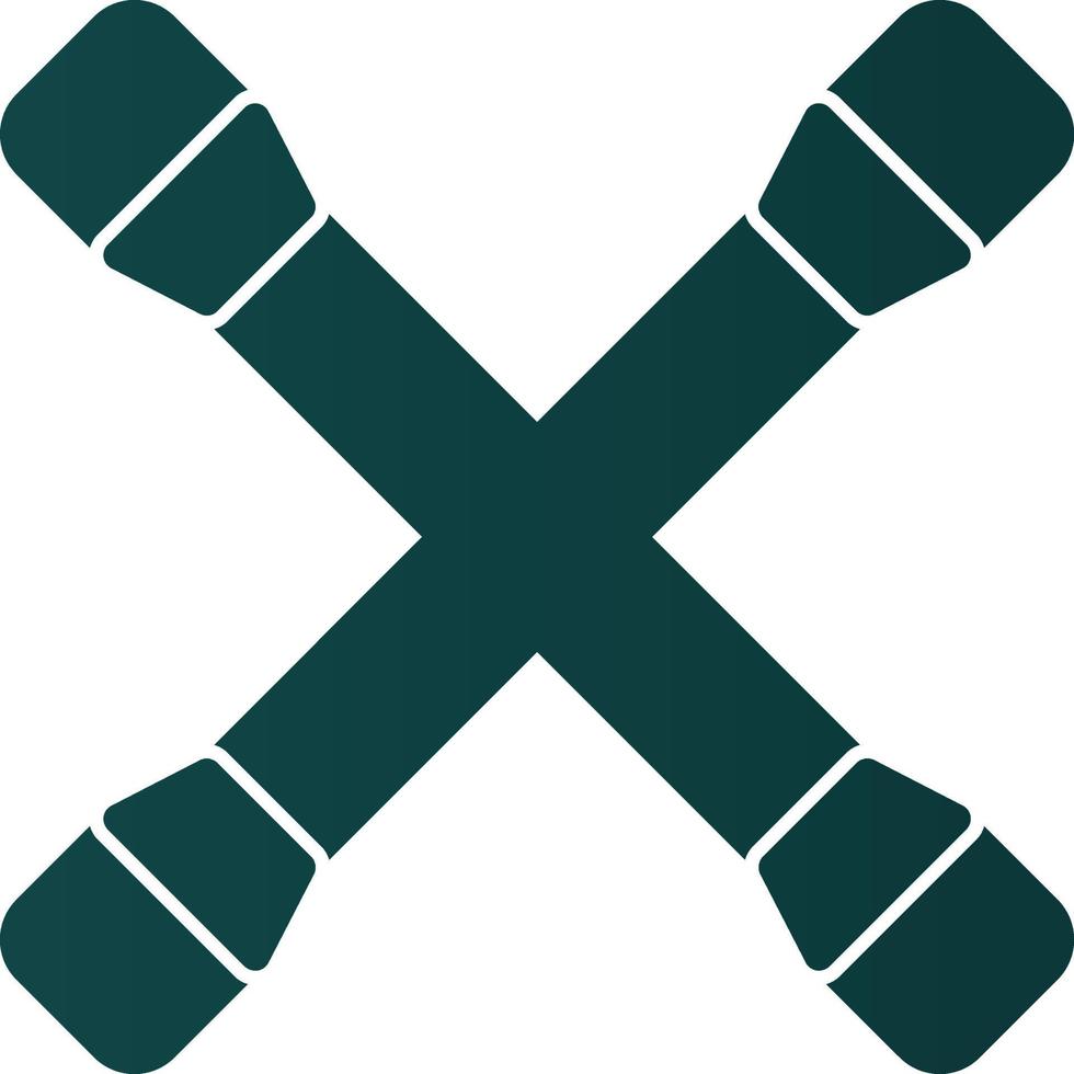 Cross Wrench Vector Icon Design