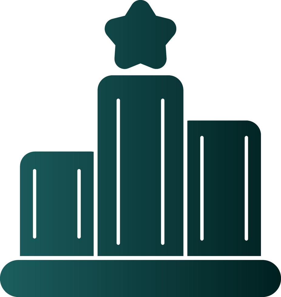 Podium Vector Icon Design