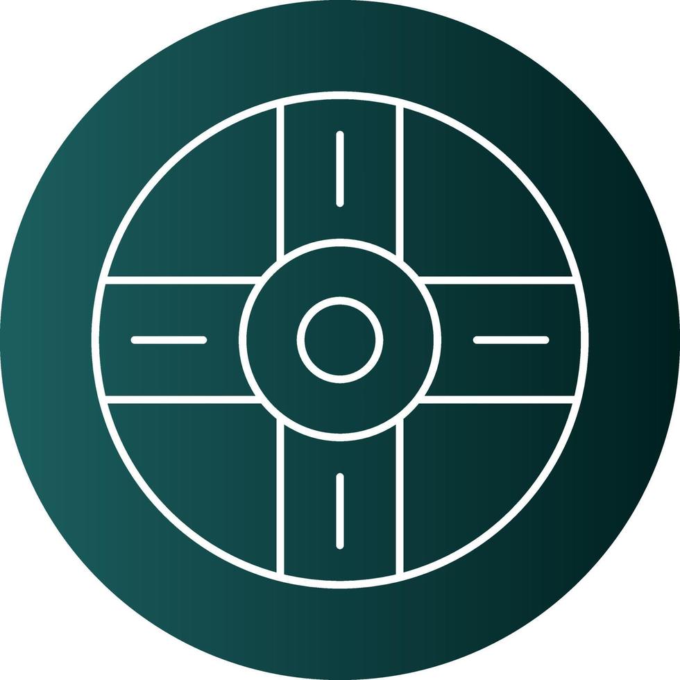 Steering Wheel Vector Icon Design