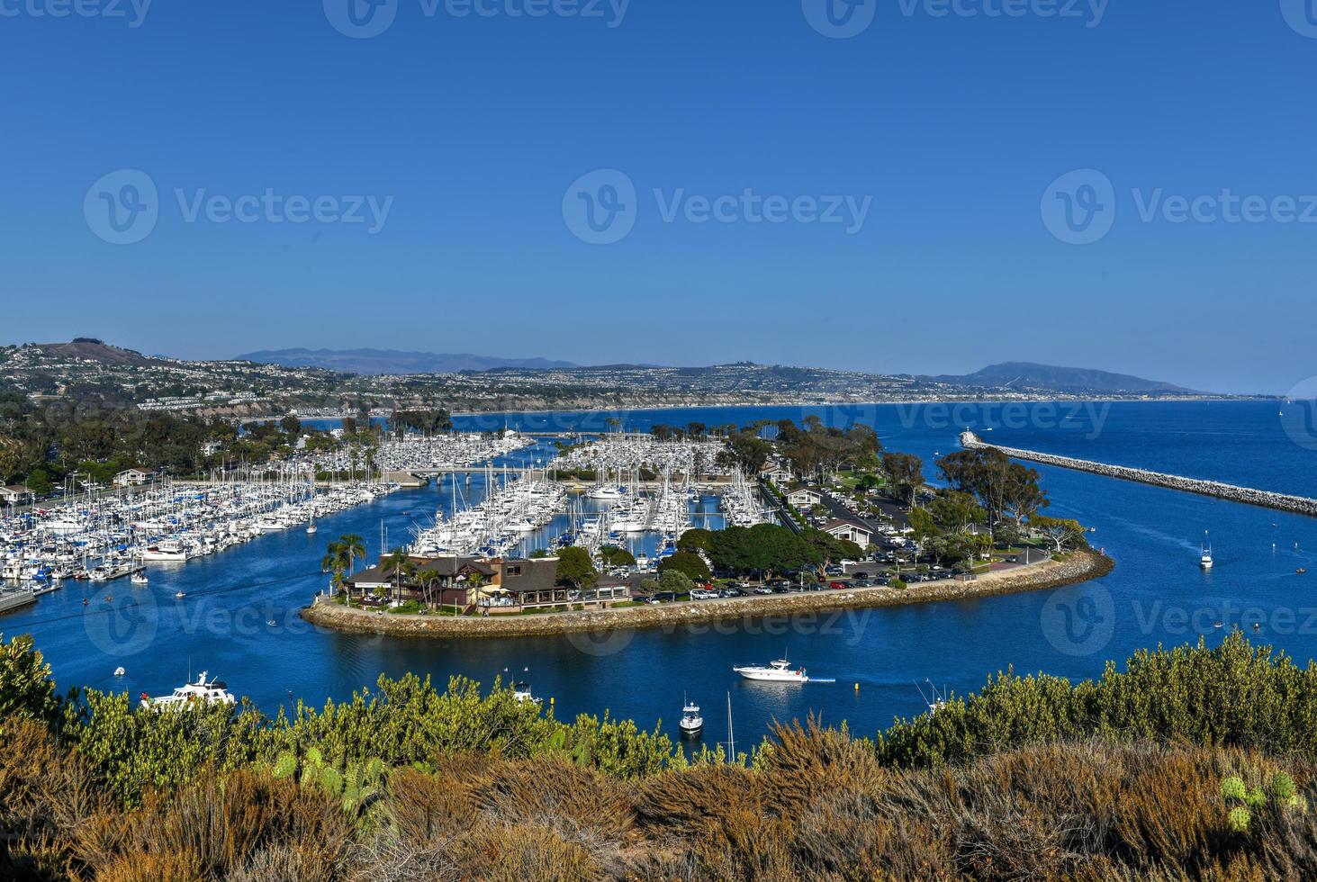 Panoramic view of the yachts in Data Point, California, USA. photo