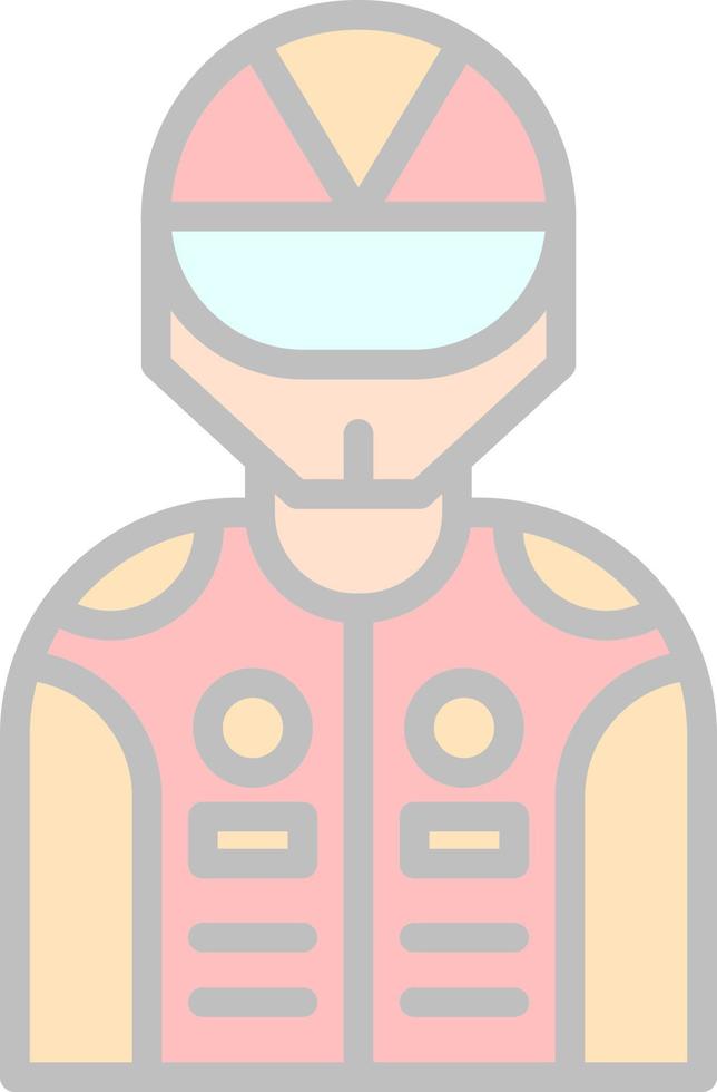 Racer Vector Icon Design