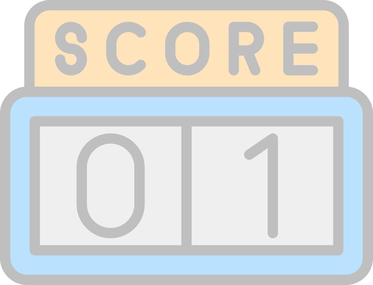 Scoreboard Vector Icon Design