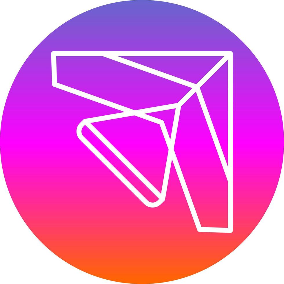 Glider Vector Icon Design