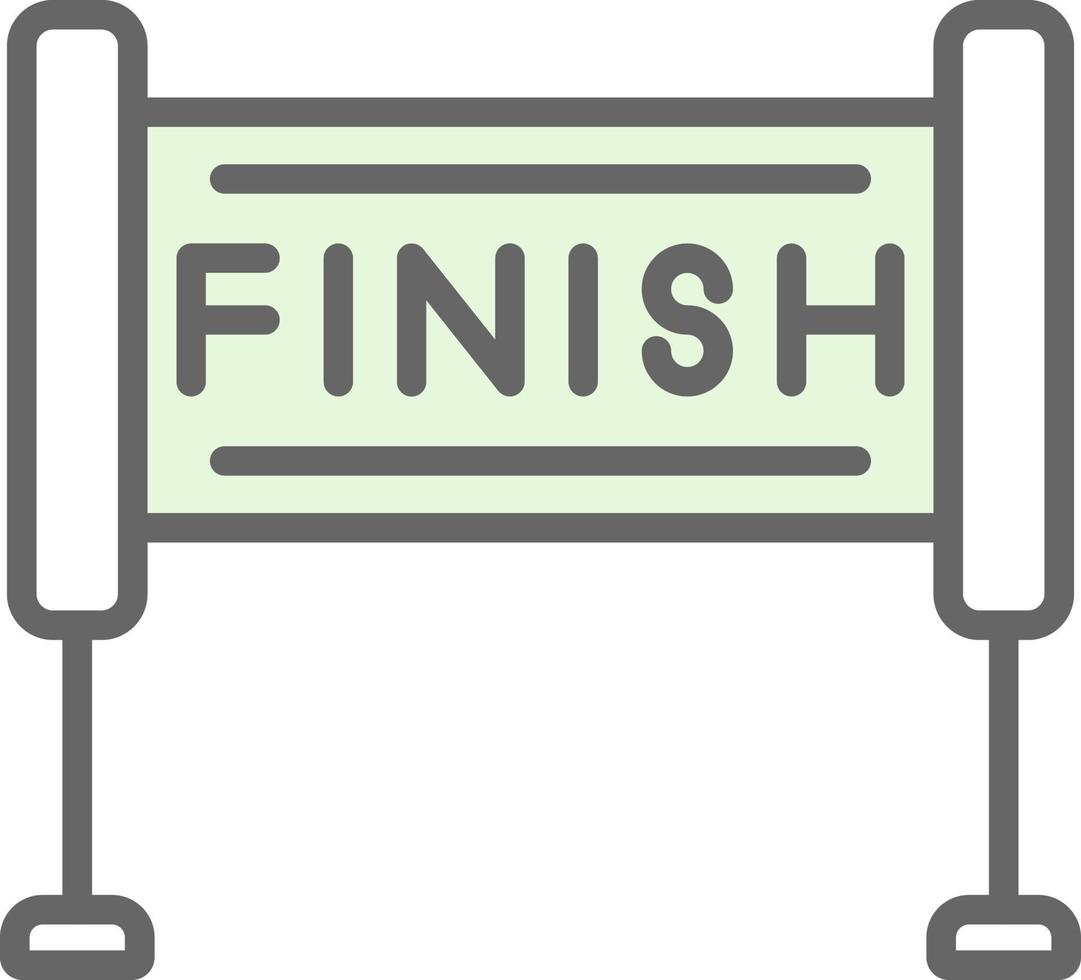 Finish Line Vector Icon Design