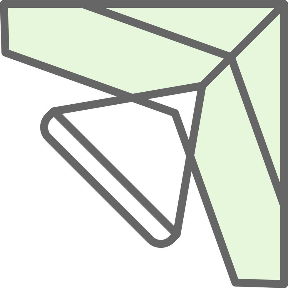 Glider Vector Icon Design