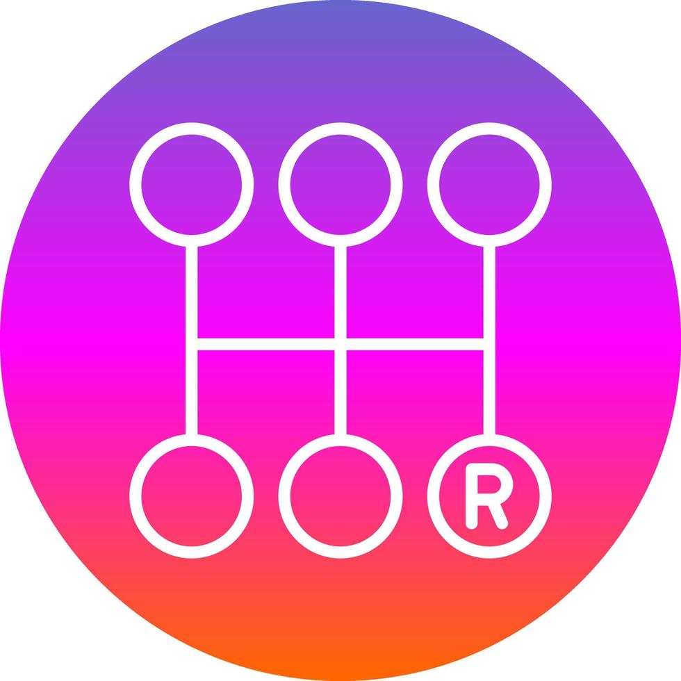 Gearshift Vector Icon Design