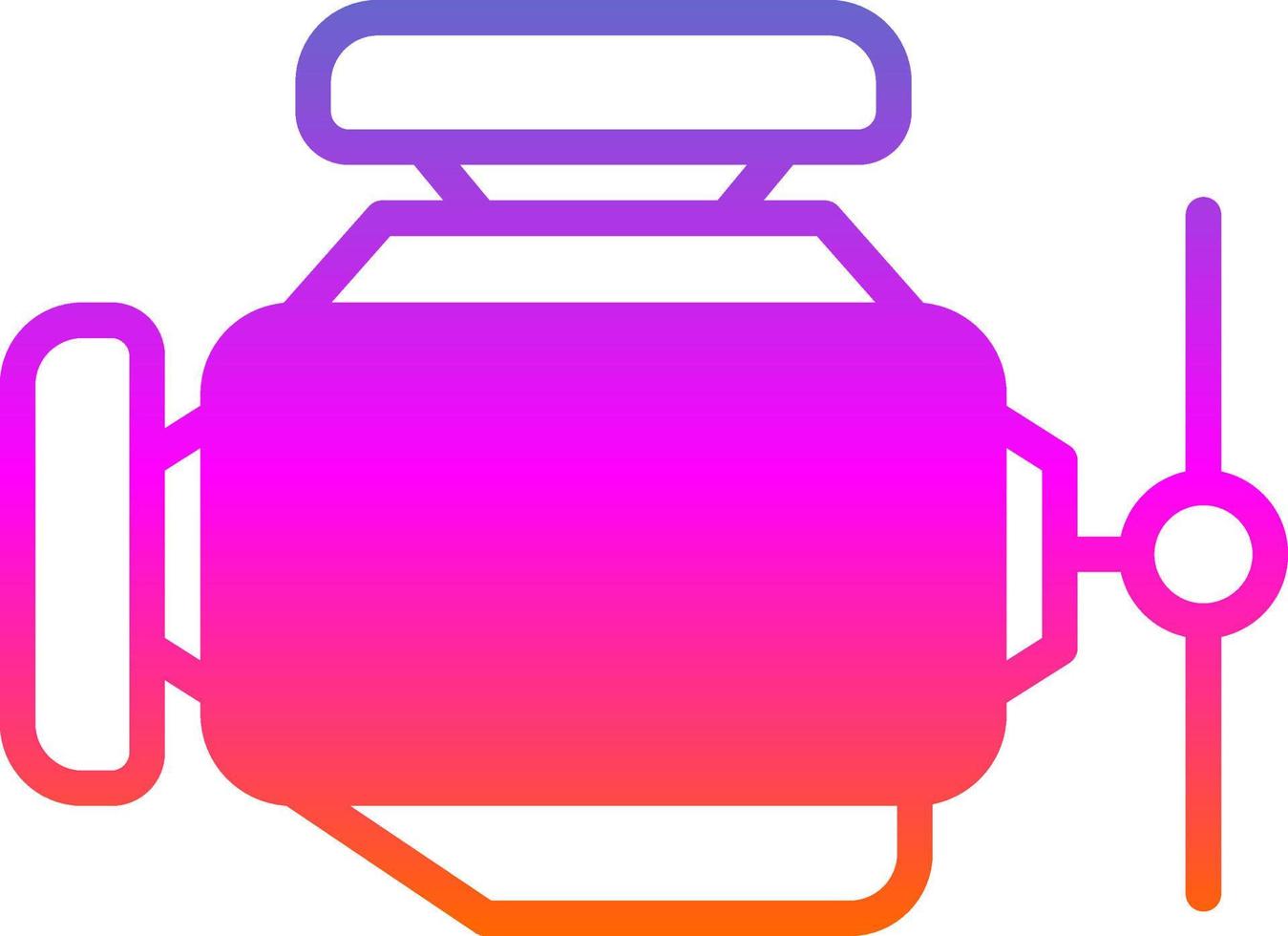 Car Engine Vector Icon Design