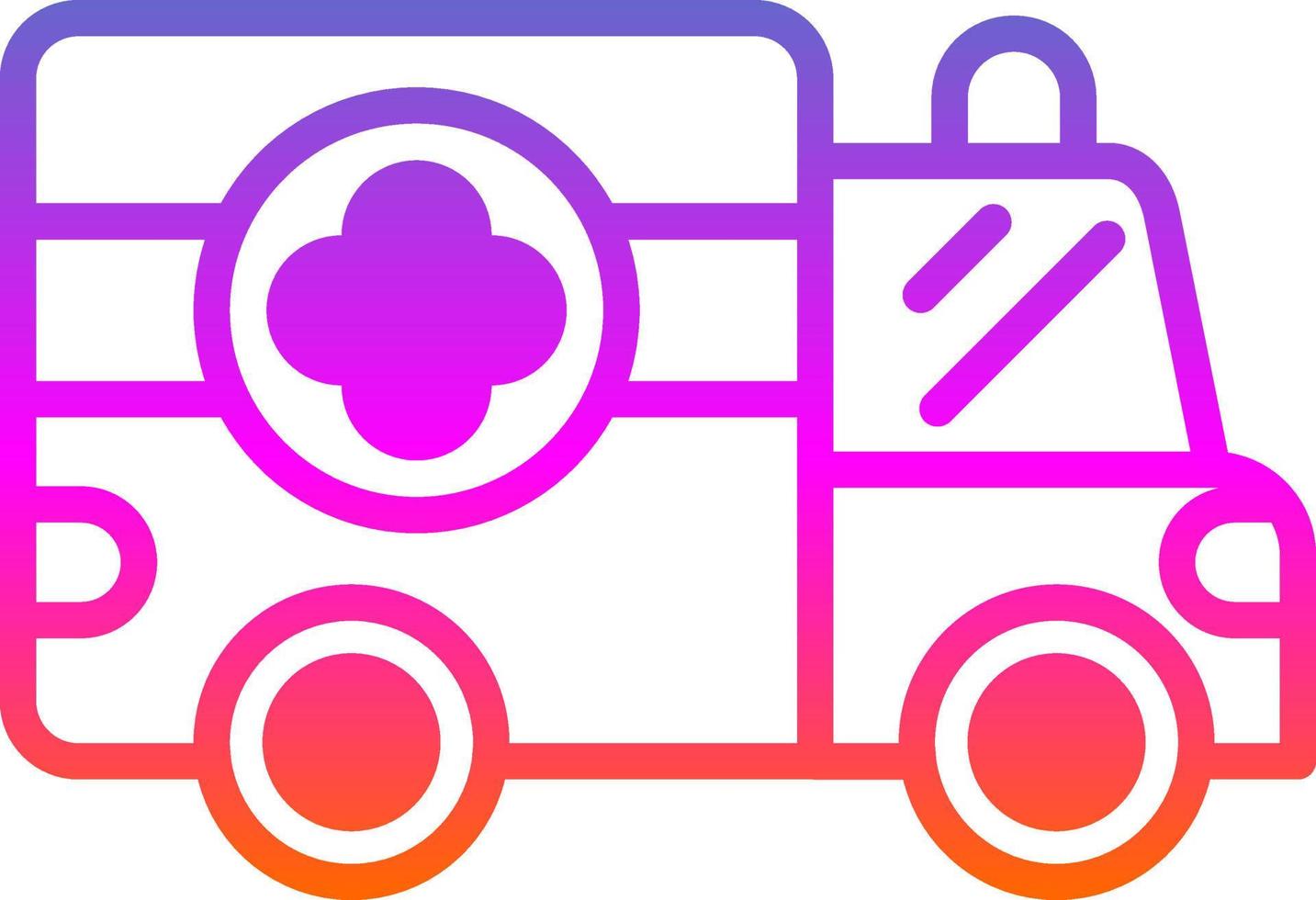 Ambulance Vector Icon Design