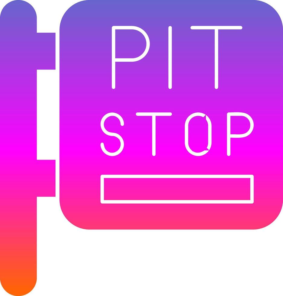 Pit Stop Vector Icon Design