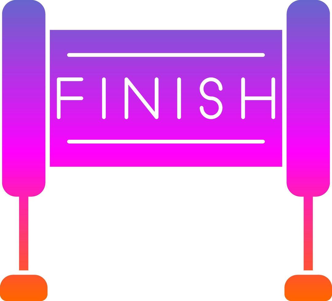 Finish Line Vector Icon Design