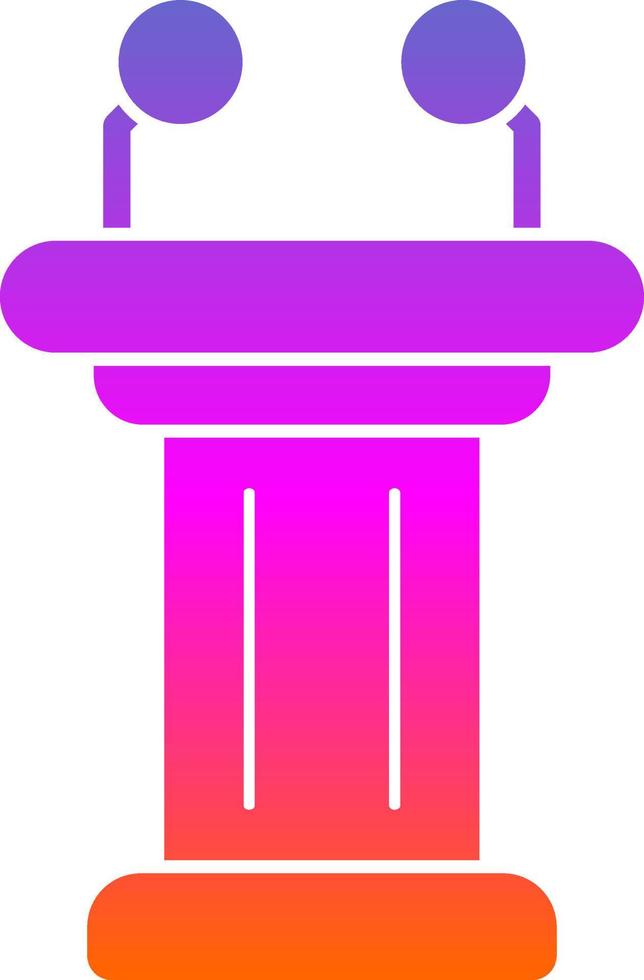 Tribune Vector Icon Design