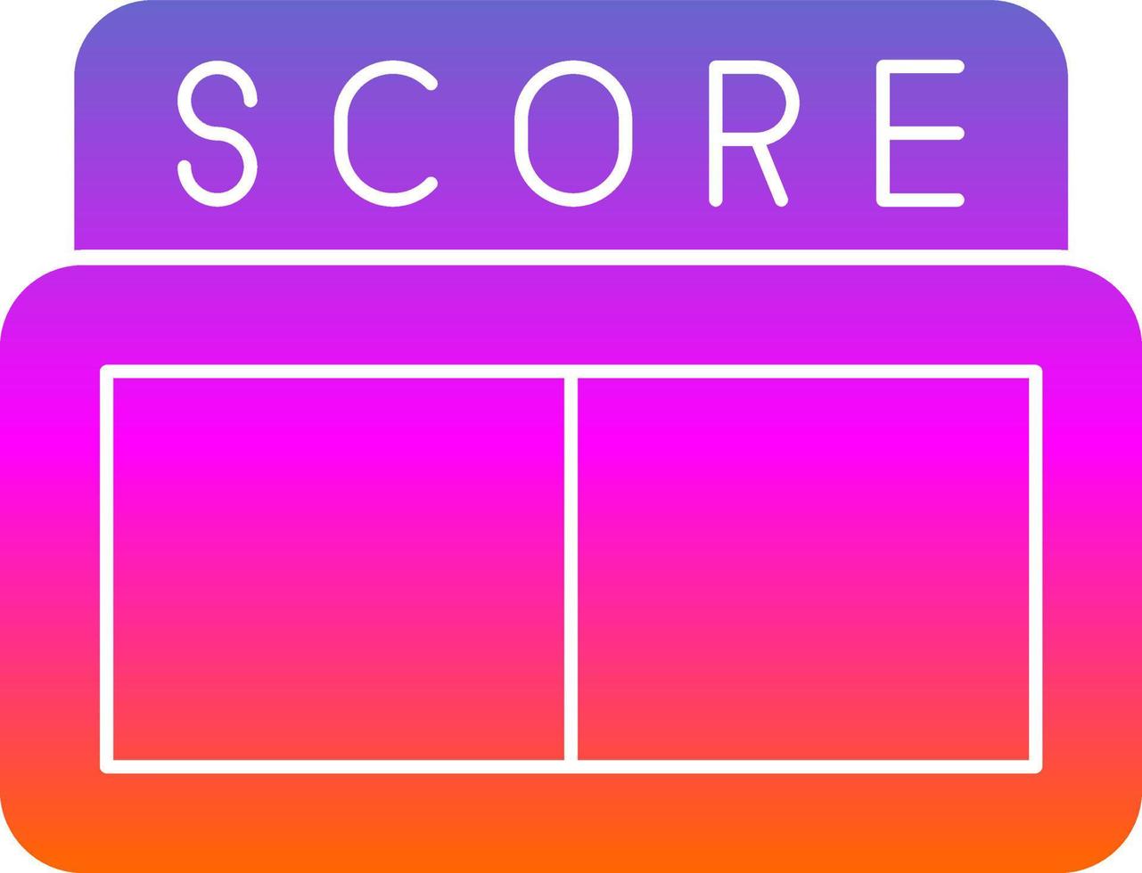 Scoreboard Vector Icon Design