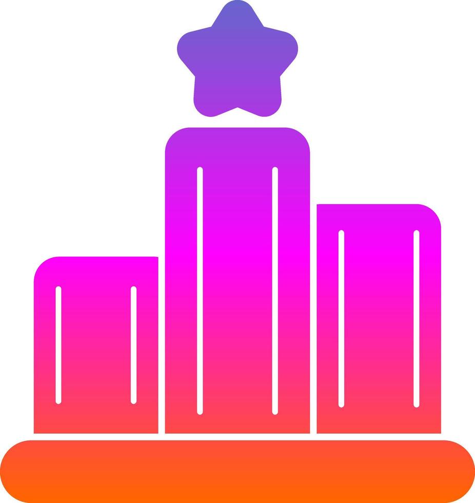 Podium Vector Icon Design