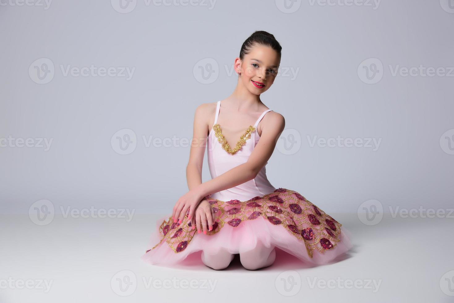 Beautiful girl ballet dancer. photo