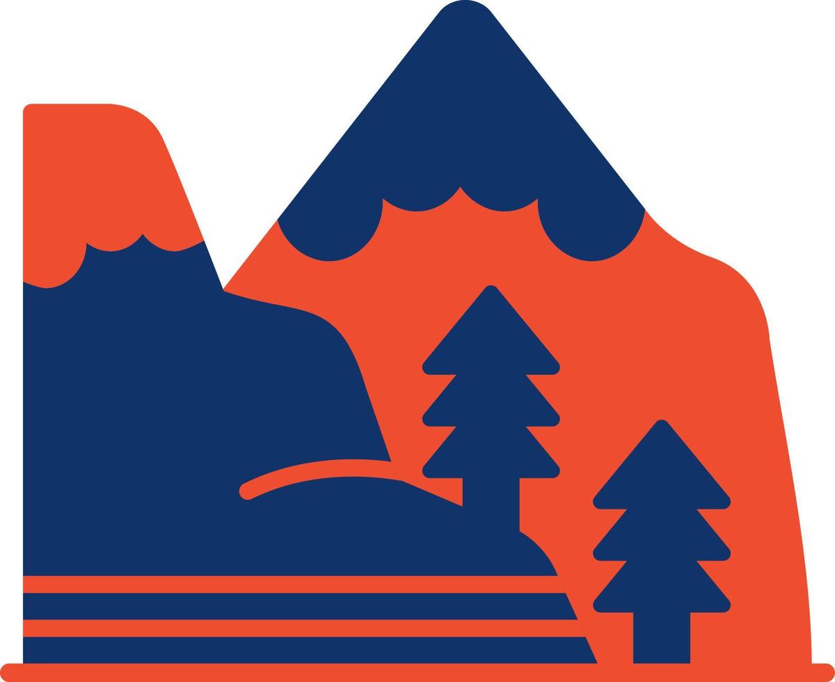 Mountain Creative Icon Design vector