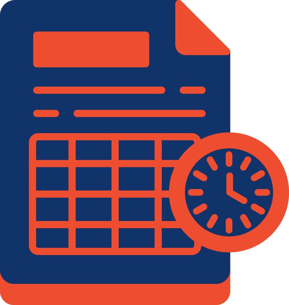 Schedule Creative Icon Design vector