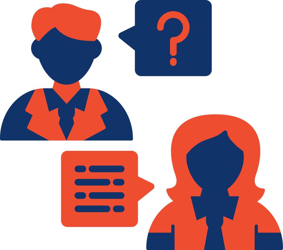 Job Interview Creative Icon Design vector