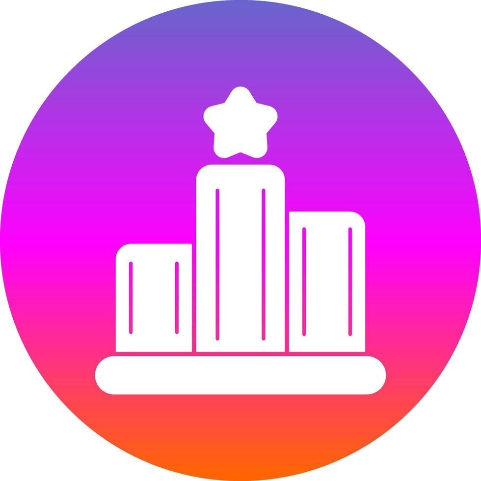 Podium Vector Icon Design