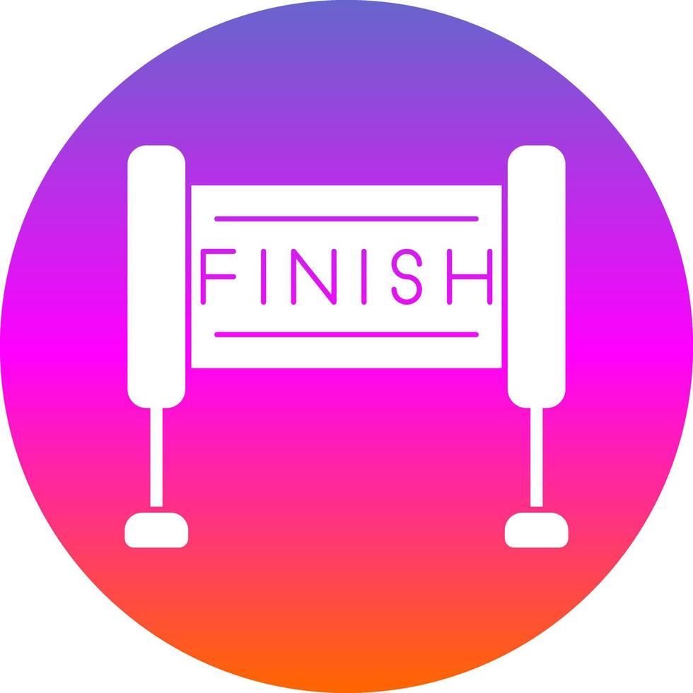 Finish Line Vector Icon Design