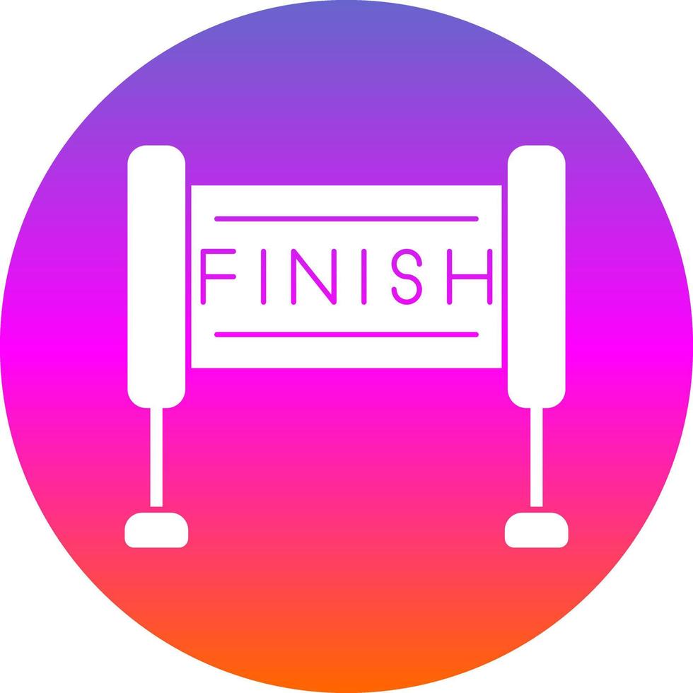 Finish Line Vector Icon Design