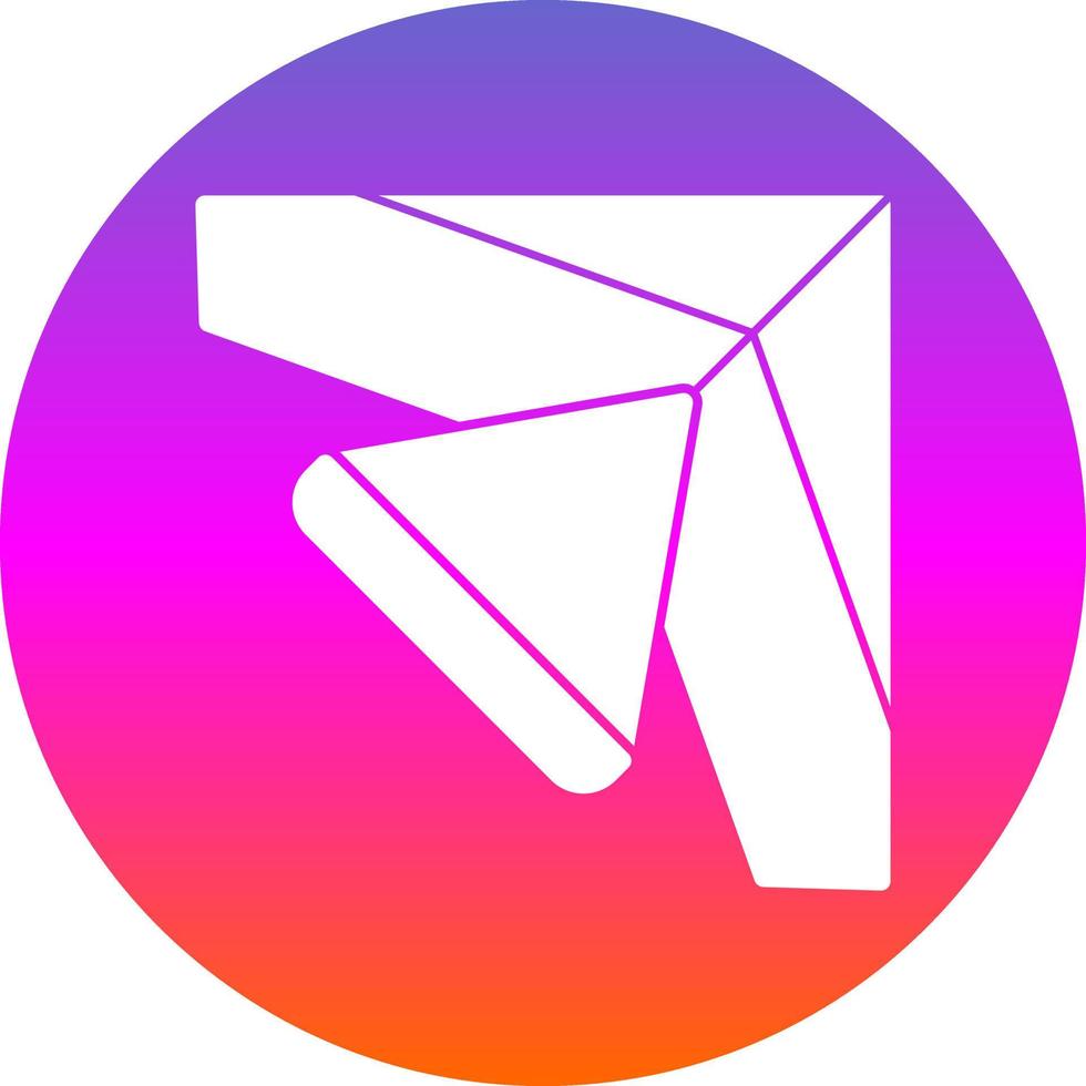 Glider Vector Icon Design