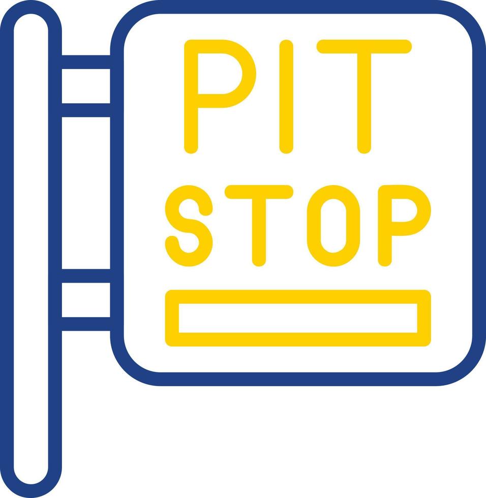 Pit Stop Vector Icon Design