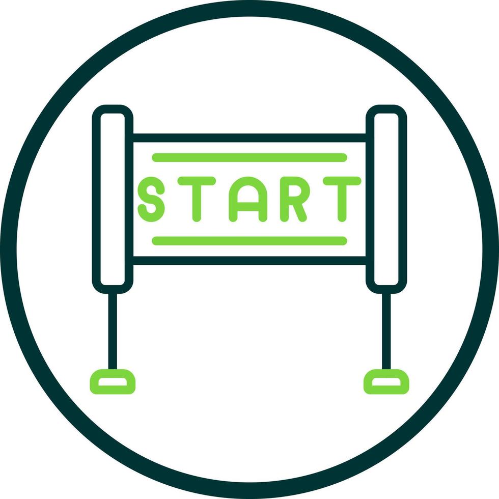 Race Start Vector Icon Design