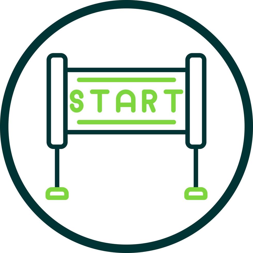 Race Start Vector Icon Design