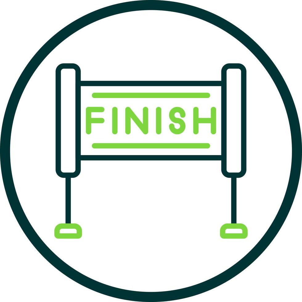 Finish Line Vector Icon Design