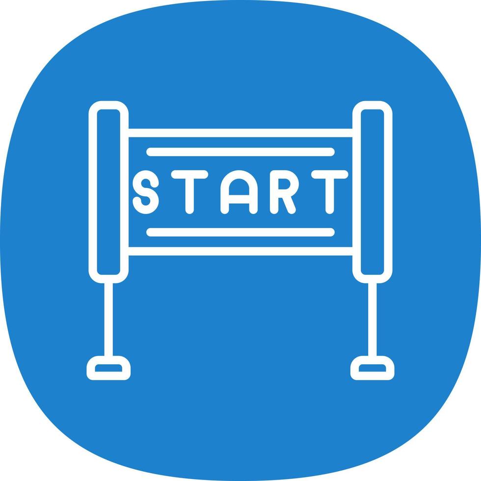 Race Start Vector Icon Design