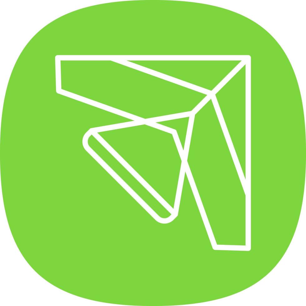 Glider Vector Icon Design