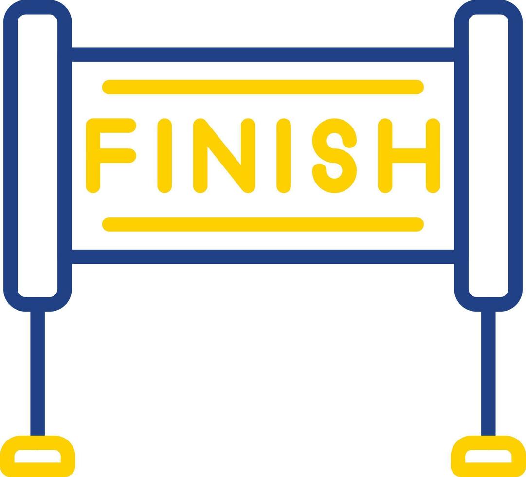 Finish Line Vector Icon Design