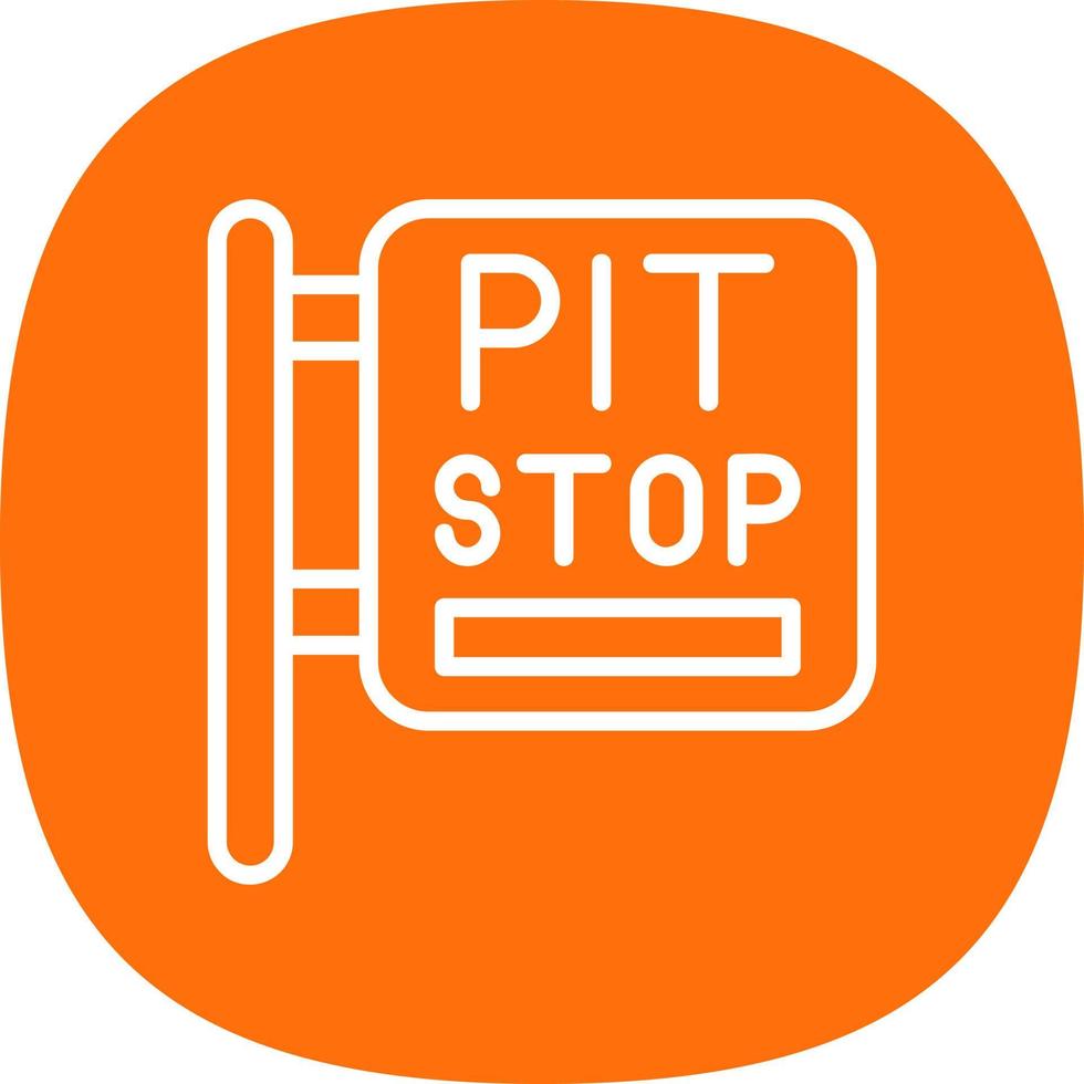 Pit Stop Vector Icon Design