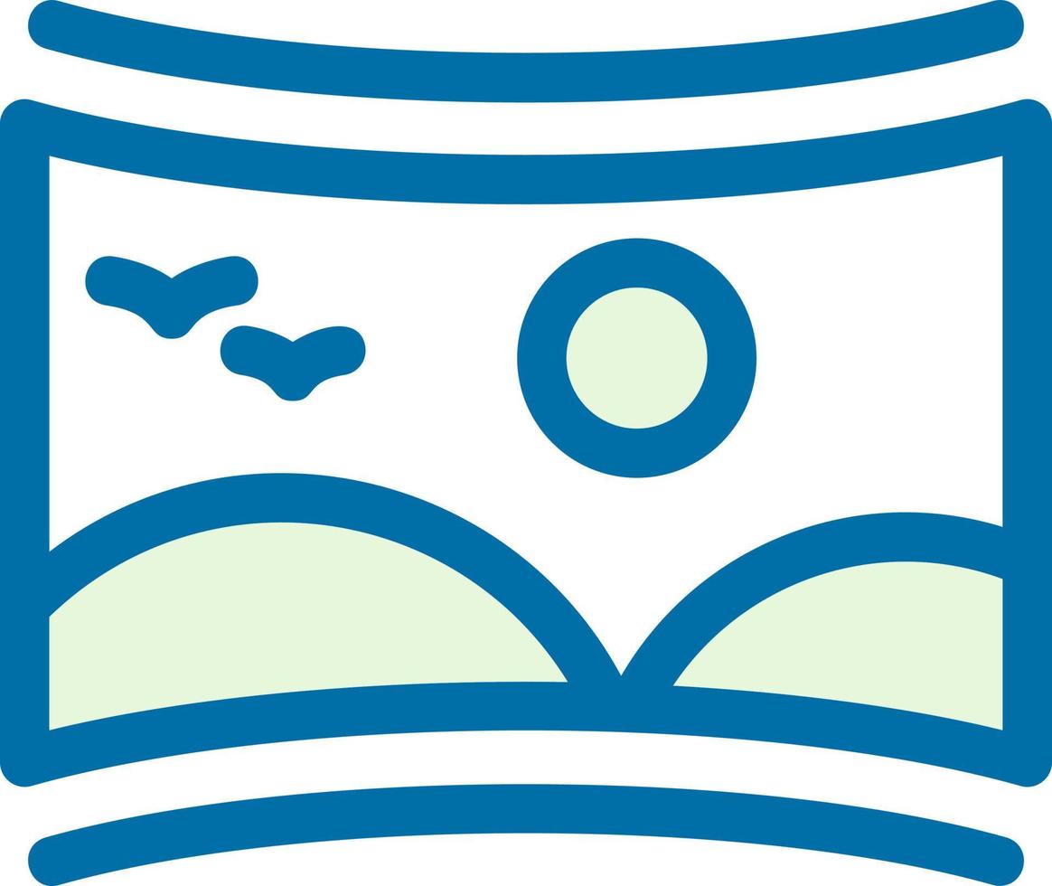 Panoramic Flat Icon vector