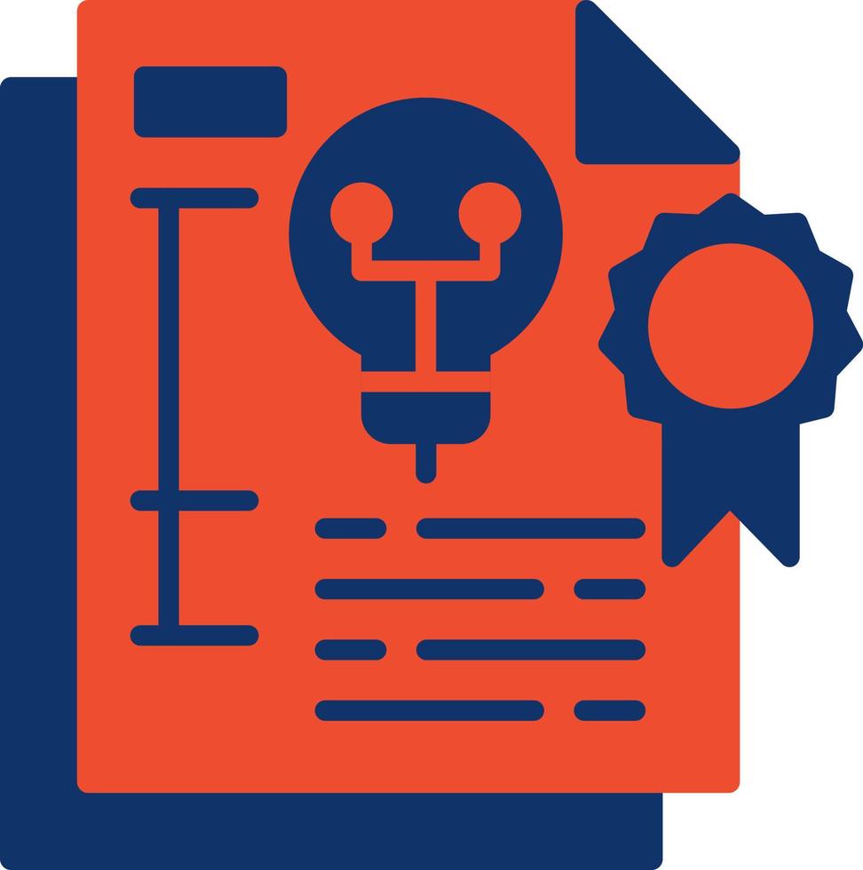 Patent Creative Icon Design vector