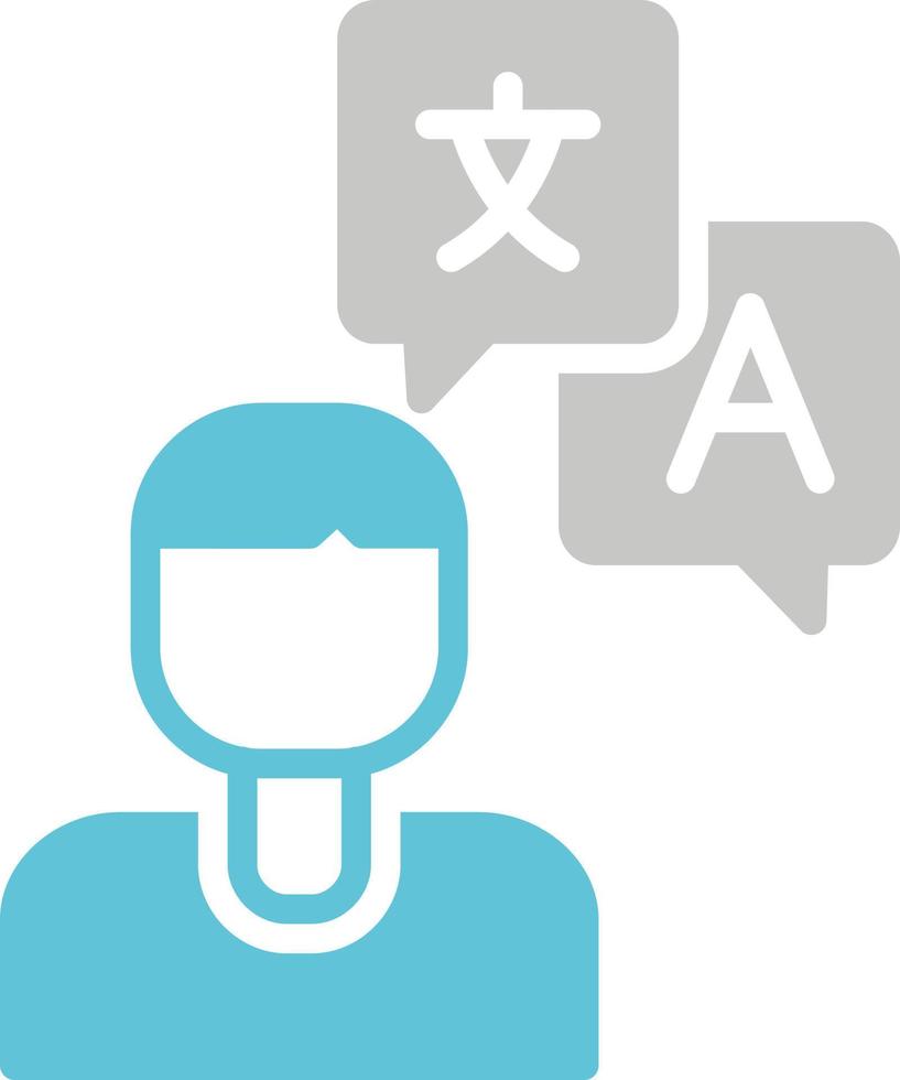 Bilingual Vector Icon
