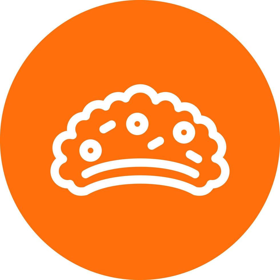 diseño de icono de vector de empanada