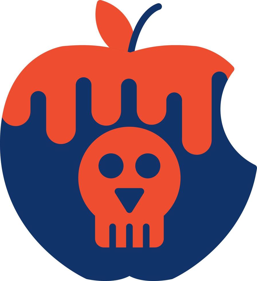 Poisoned Apple Creative Icon Design vector