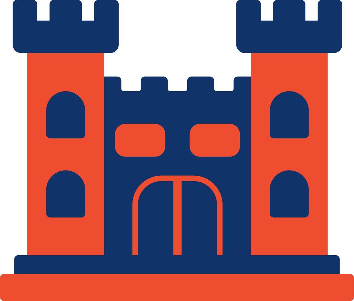 diseño de icono creativo de castillo vector