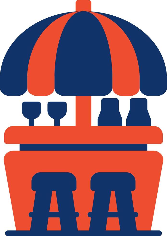 Beach Bar Creative Icon Design vector