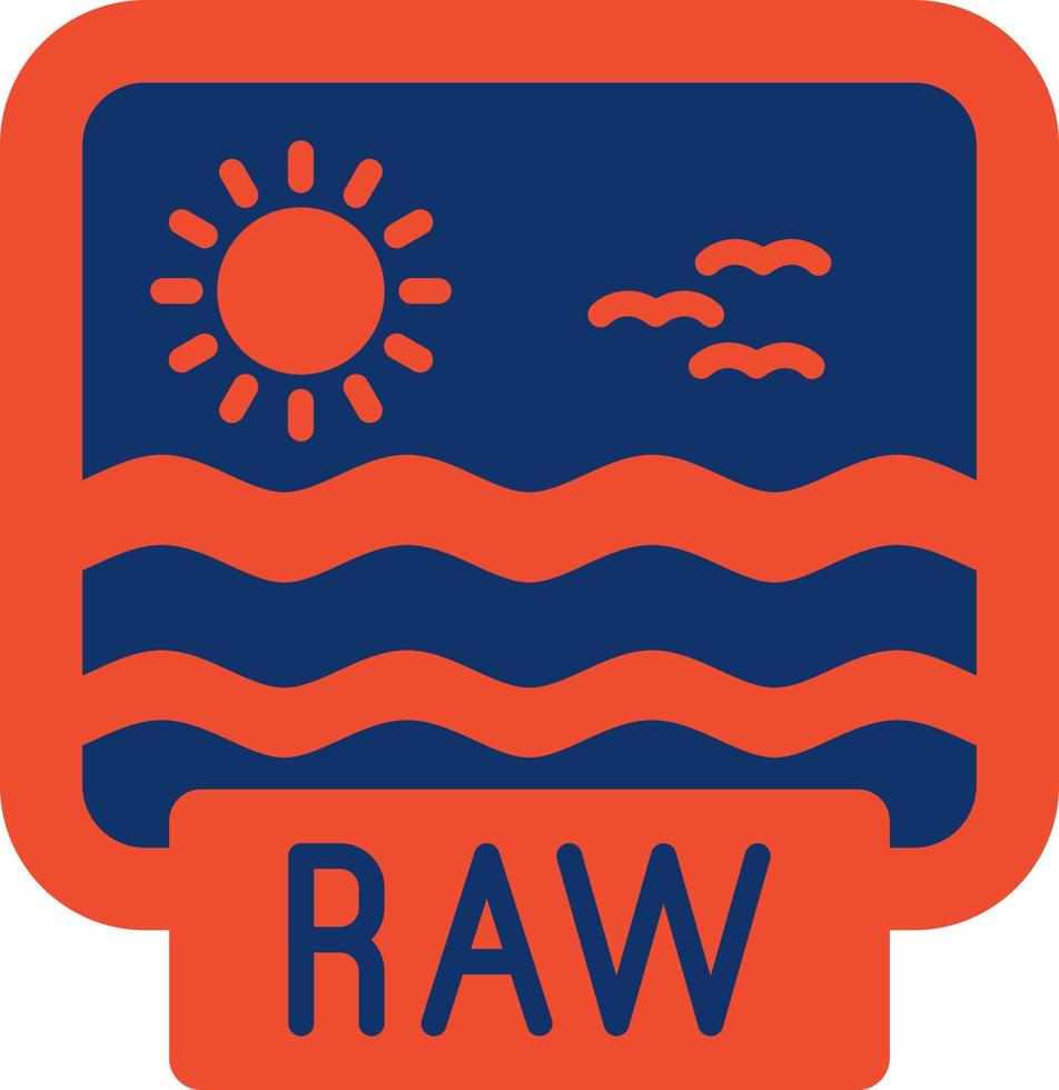 Raw Creative Icon Design vector