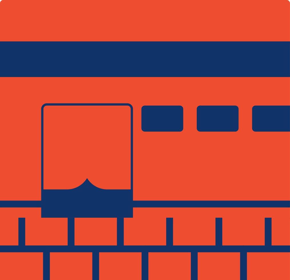Kaaba Creative Icon Design vector