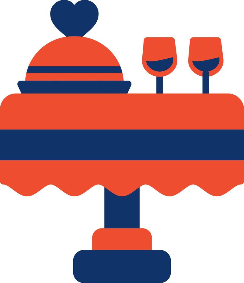 Wedding Dinner Creative Icon Design vector