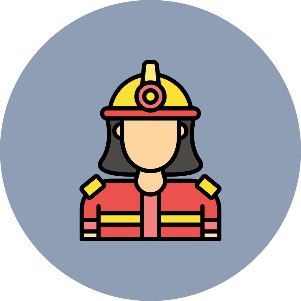 Firefighter Creative Icon Design vector