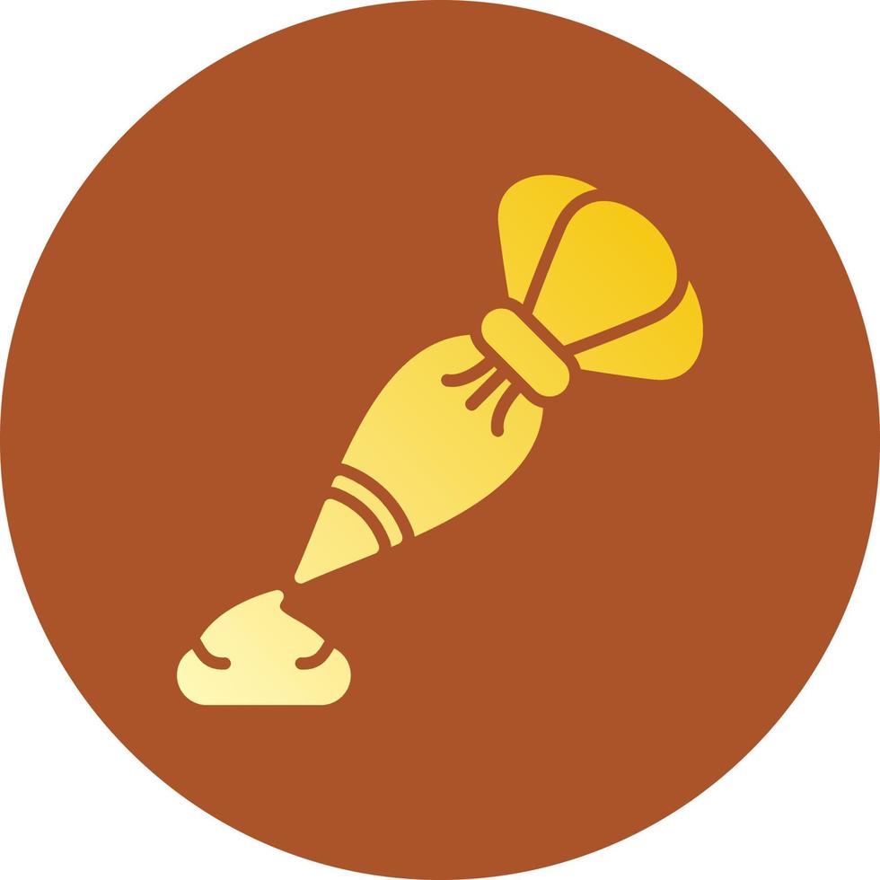 Piping Bag Creative Icon Design vector