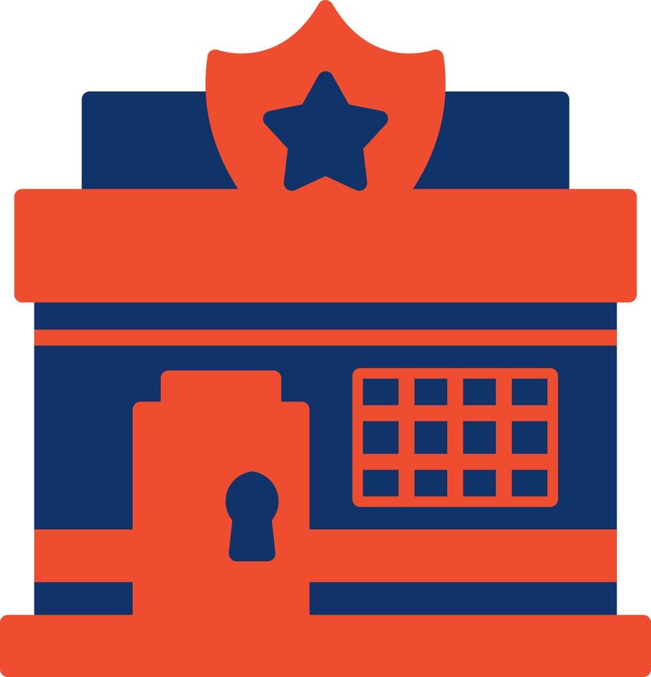 Police Station Creative Icon Design vector