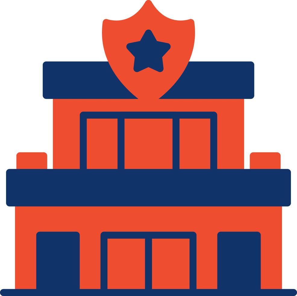 Police Station Creative Icon Design vector